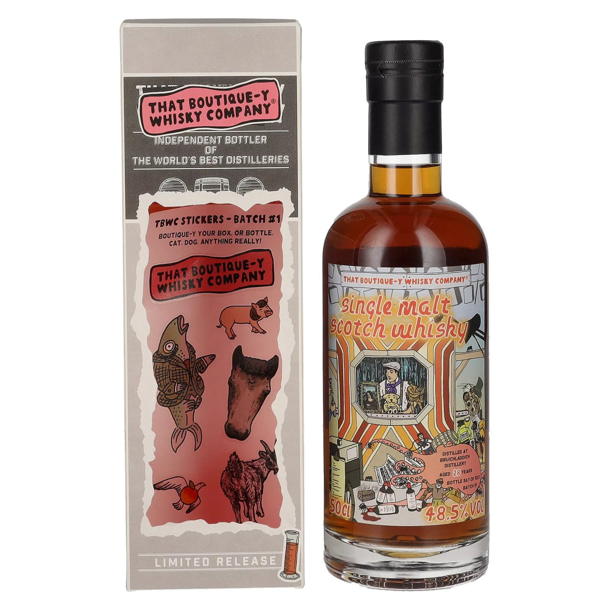 That Boutique-y Whisky Company Bruichladdich 28 Years Old Batch 19 48,5% vol. 0,5 l in geschenkverpakking
