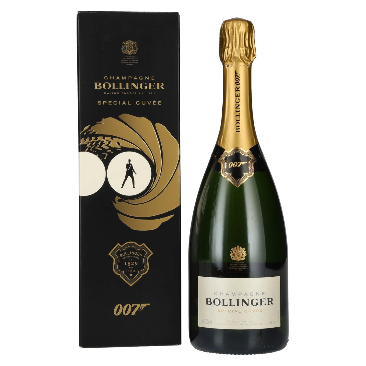 Champagne Bollinger SPECIAL CUVÉE 007 Limited Edition 12% vol. 0,75 l in geschenkverpakking