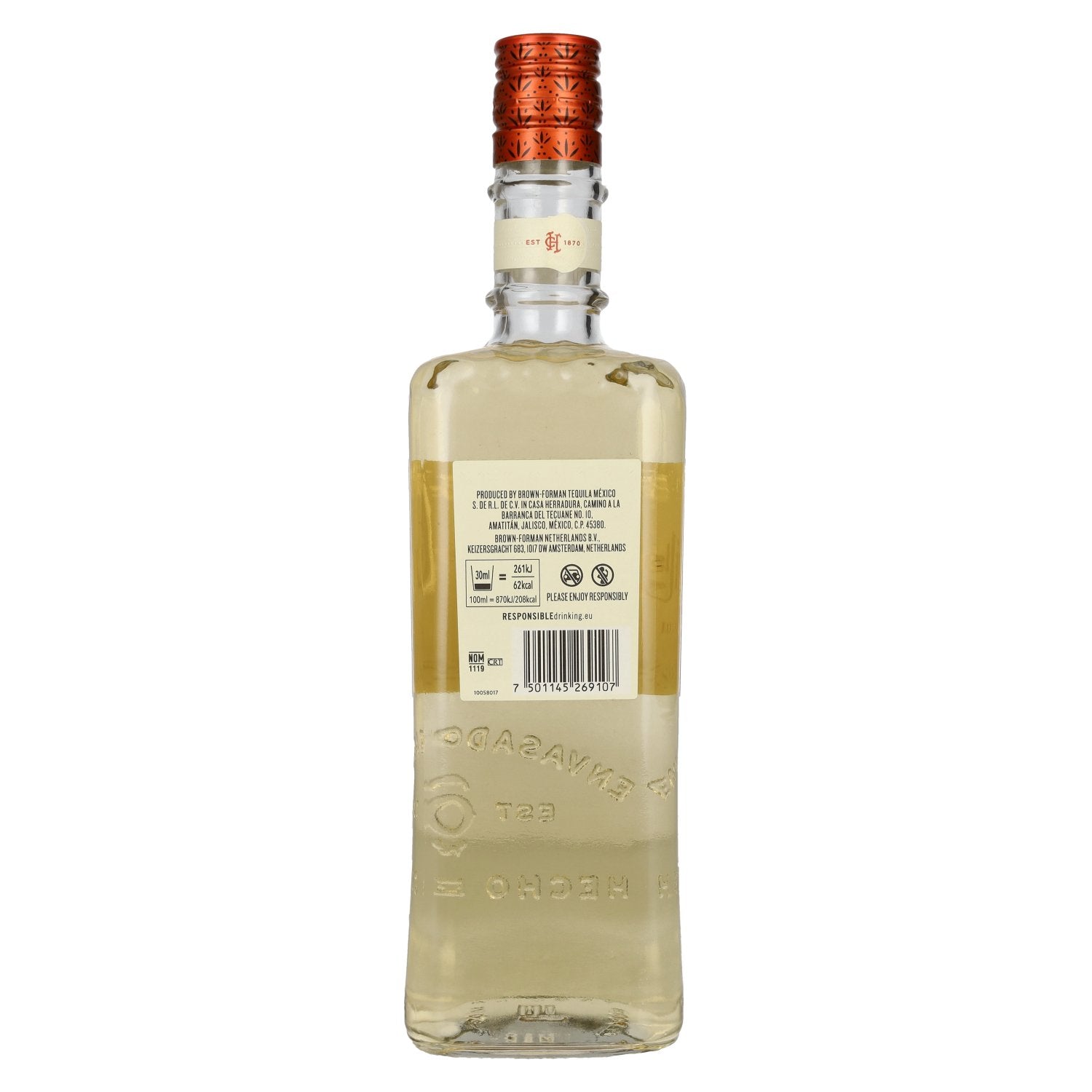 El Jimador Tequila Reposado 100% Agave Azul 38% Vol. 0,7l