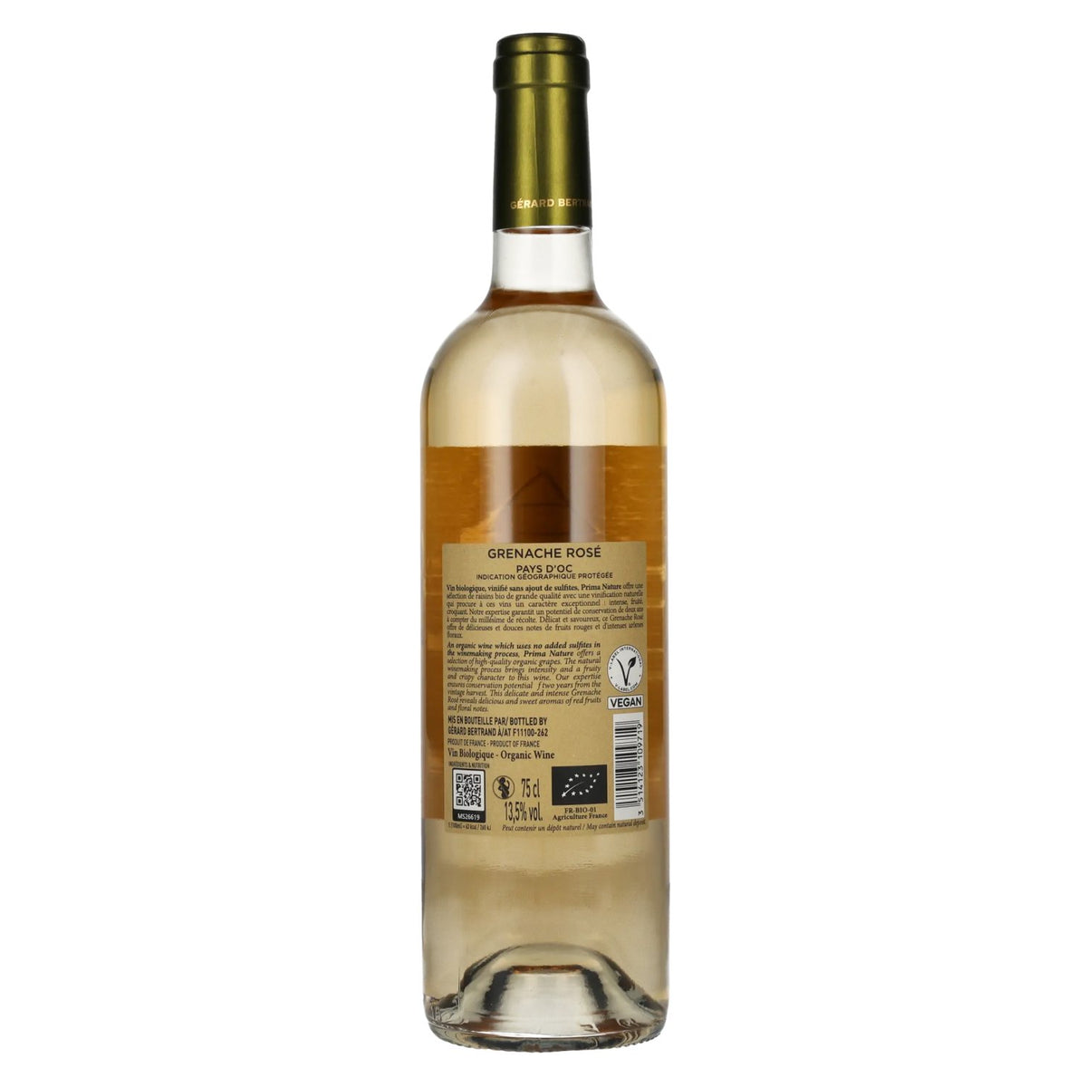 Gérard Bertrand Prima Nature Grenache Rosé Vin Biologique 2024 13,5% vol. 0,75 l