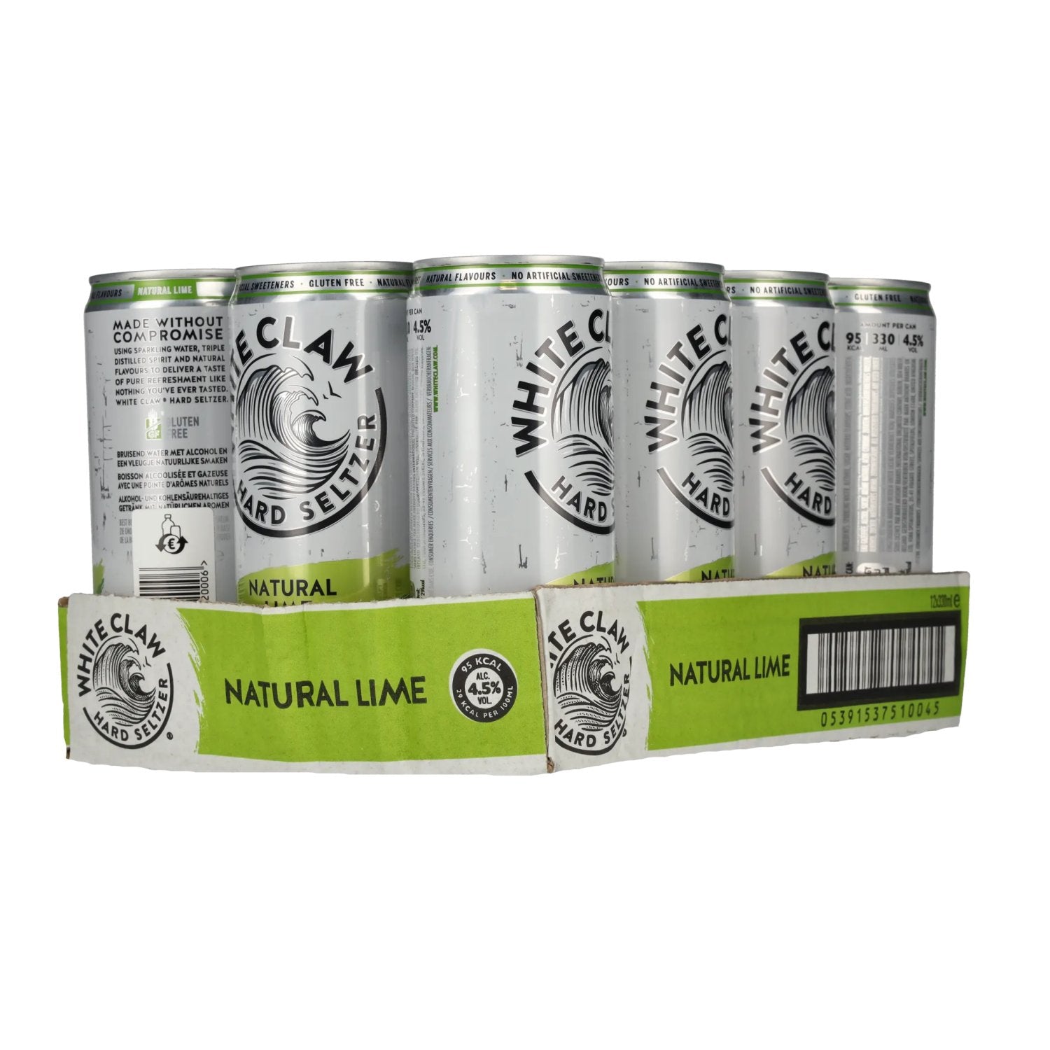 White Claw Hard Seltzer Natural Lime 4,5% Vol. 12x0,33l canettes consignées