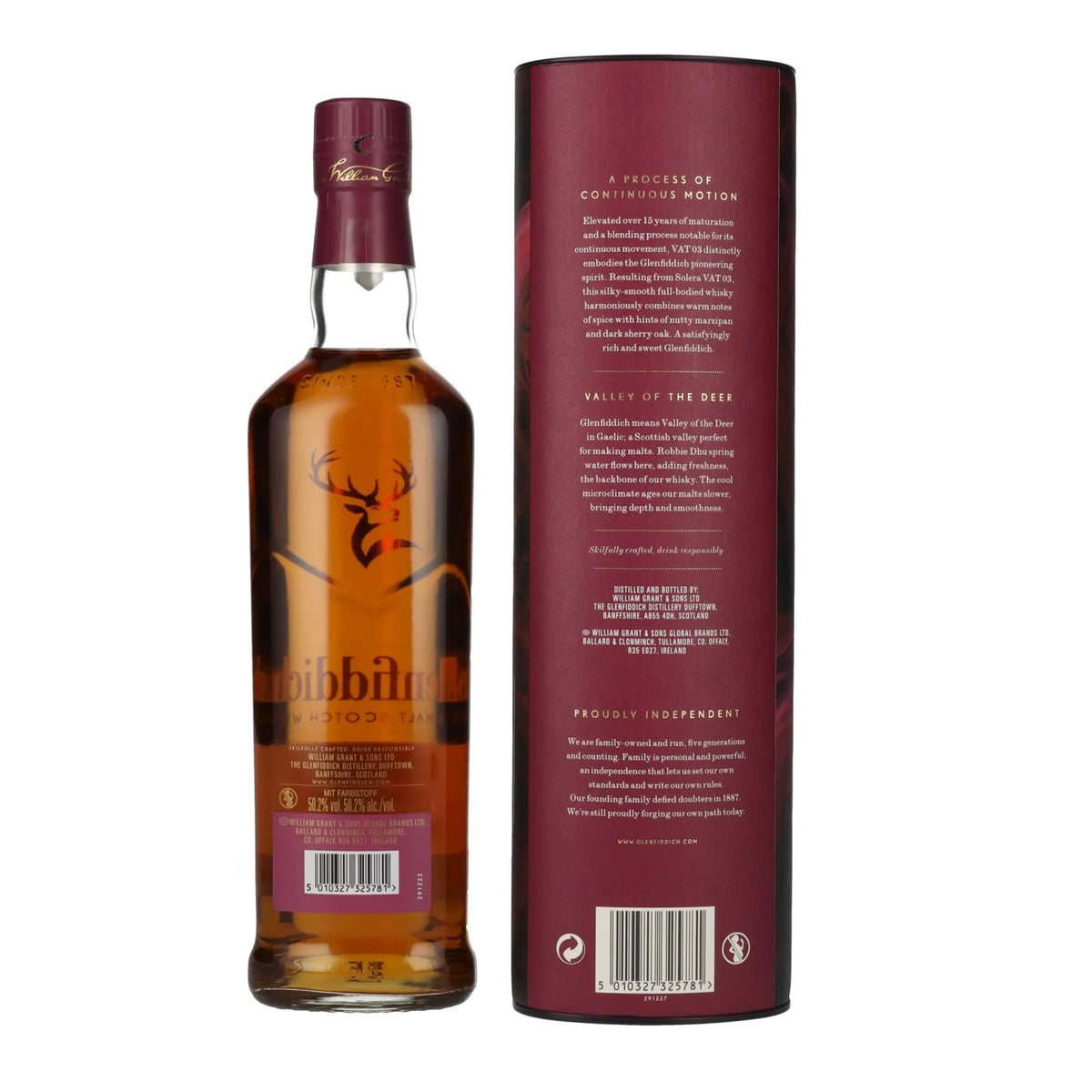 Glenfiddich 15 Years Old Perpetual Collection VAT 03 50.2% ABV 0.7l in a gift box