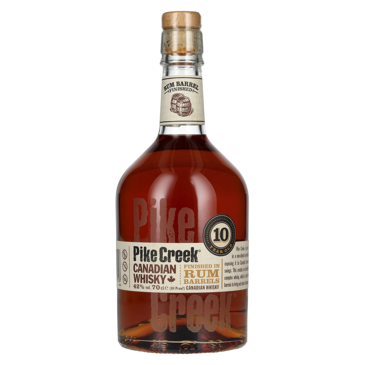 Pike Creek 10-Year-Old Canadian Whisky 42% ABV 0.7 l