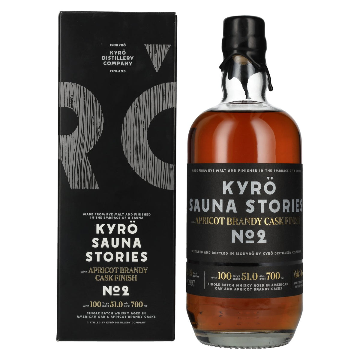 Kyrö SAUNA STORIES Apricot Brandy Cask Finish No. 2 51% vol. 0.7l in a gift box