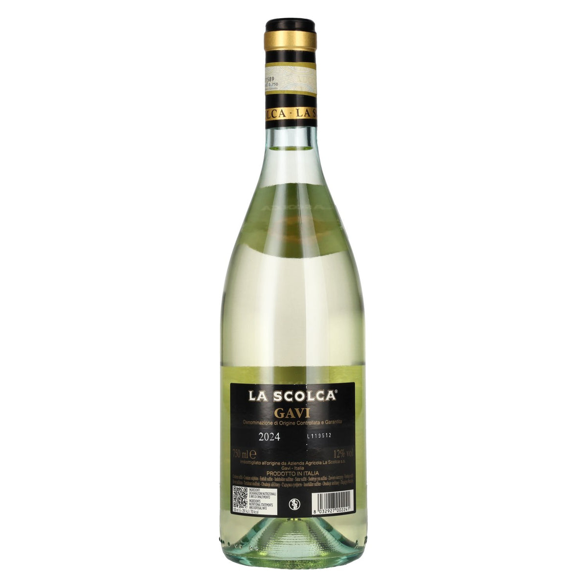 La Scolca Gavi dei Gavi Bianco Secco Etichetta Nera DOCG 2024 12% Vol. 0,75l