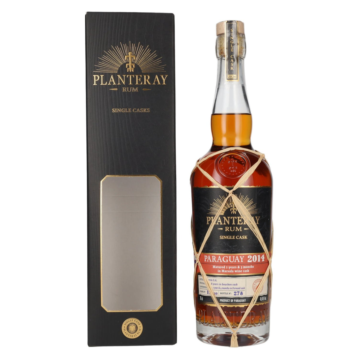 Planteray Rum PARAGUAY Single Cask Marsala Barrel 2014 45,4% vol. 0,7 l in geschenkverpakking