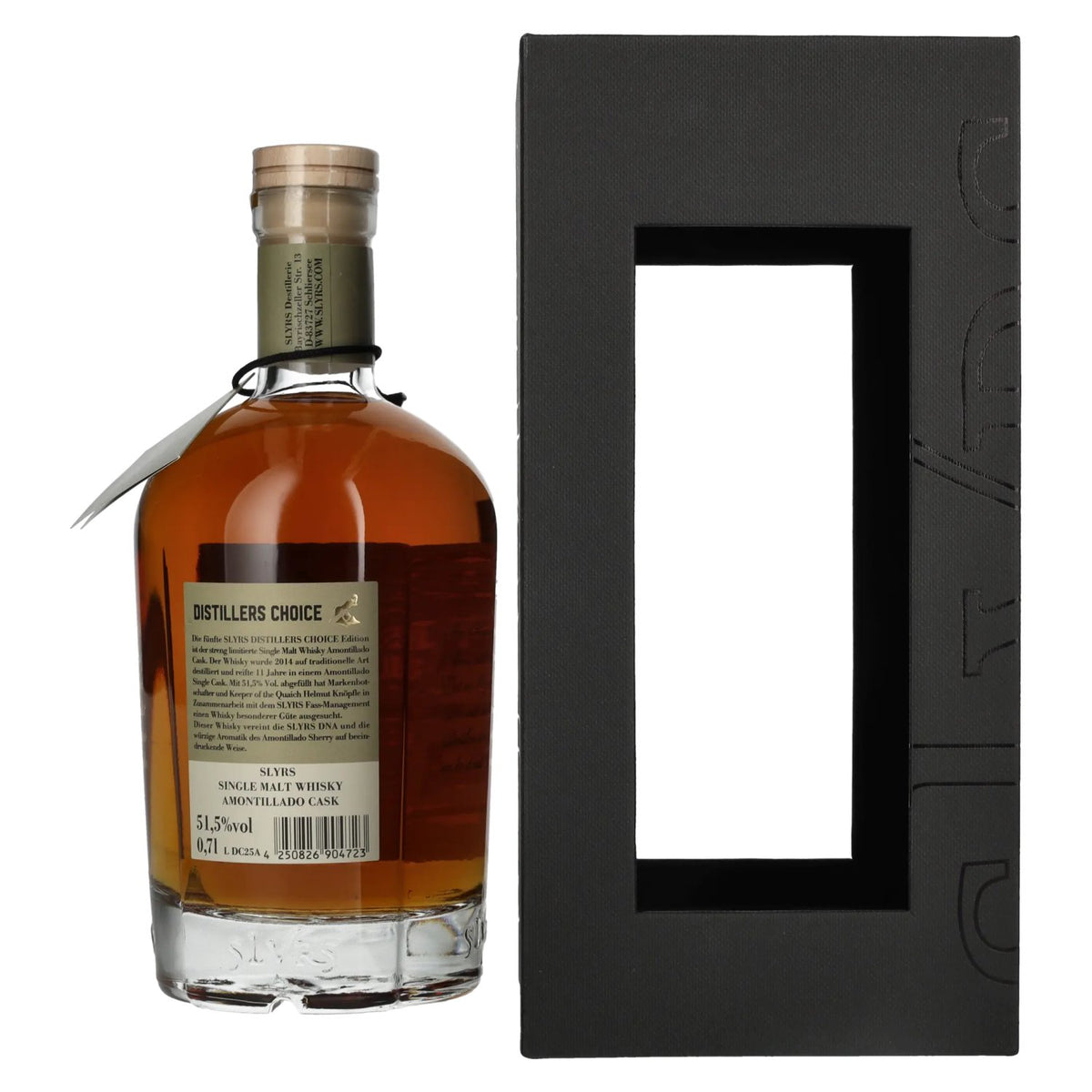 Slyrs DISTILLERS CHOICE Helmut Knöpfle Amontillado Cask Single Malt Whisky 51,5% Vol. 0,7l in Geschenkbox