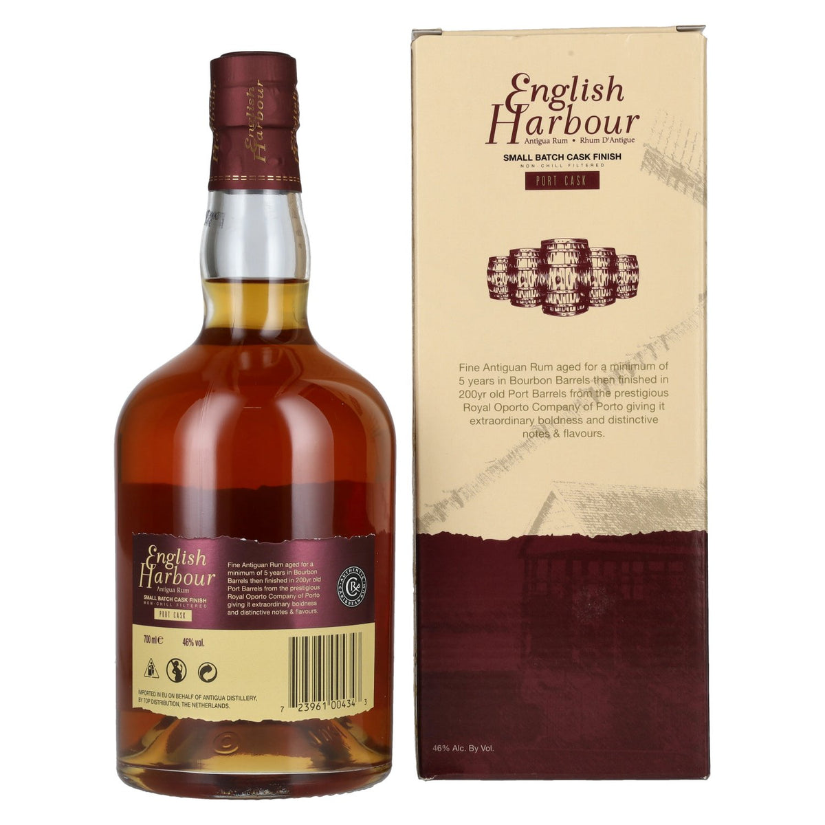English Harbour PORT CASK FINISH Small Batch Antigua Rum 46% Vol. 0,7l in Geschenkbox