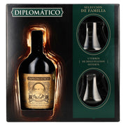 Diplomático SELECCIÓN DE FAMILIA Rhum 43 % vol. 0,7 l dans un coffret cadeau avec 2 verres