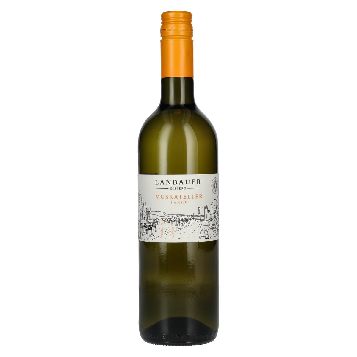 Landauer Gisperg Muskateller, semi-sweet, 10% ABV, 0.75 l