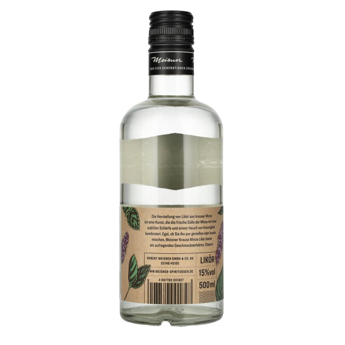 Liqueur de menthe Meisner Krause, 15 % vol., 0,5 l
