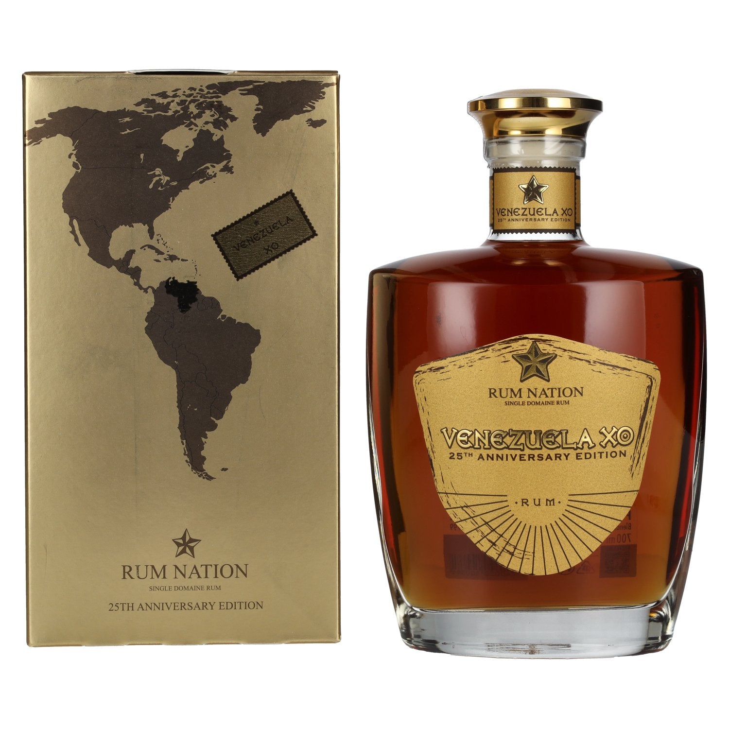 Rum Nation Venezuela XO 25th Anniversary Edition 43% Vol. 0,7l in Geschenkbox