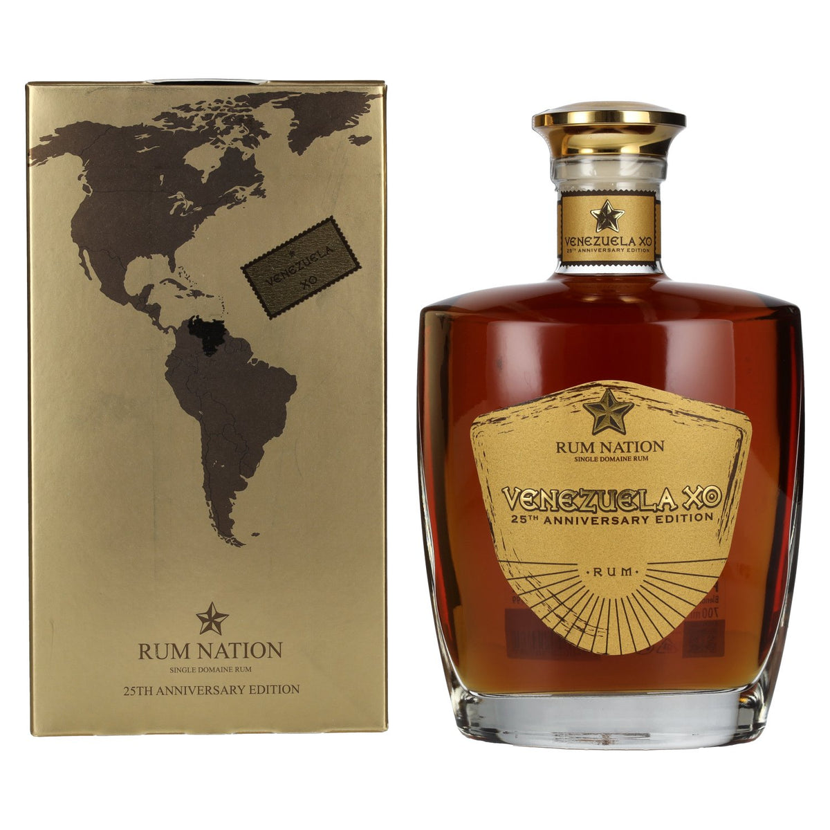Rum Nation Venezuela XO 25th Anniversary Edition 43% Vol. 0,7l in Geschenkbox