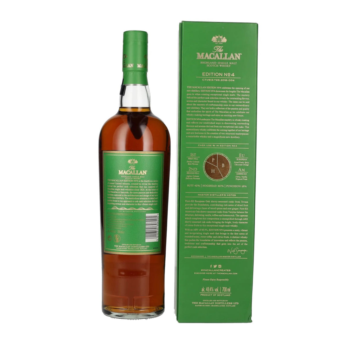 The Macallan EDITION N° 4 Highland Single Malt 48,4% Vol. 0,7l in Geschenkbox