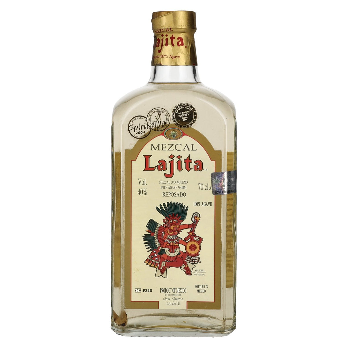Lajita Mezcal REPOSADO met agaveworm 40% vol. 0,7 l