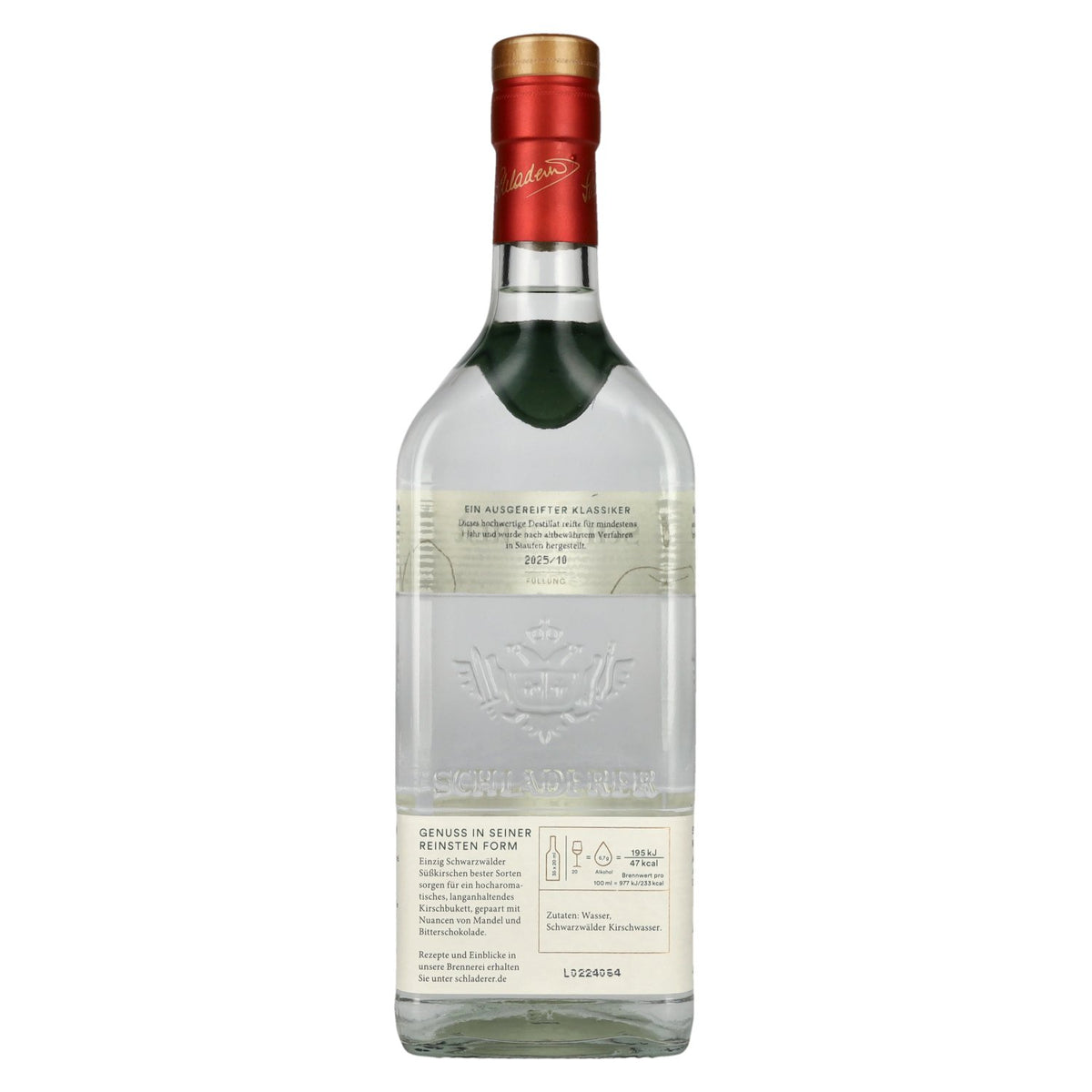 Schladerer Schwarzwälder Kirschwasser 42% Vol. 0,7l