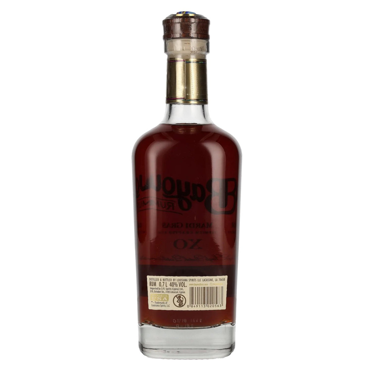 Bayou XO MARDI GRAS Premium Crafted Rum 40% vol. 0.7 l