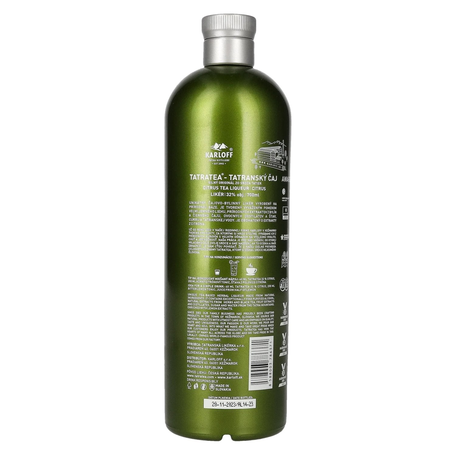 TATRATEA Citrus Tea Liqueur 32% Vol. 0,7l