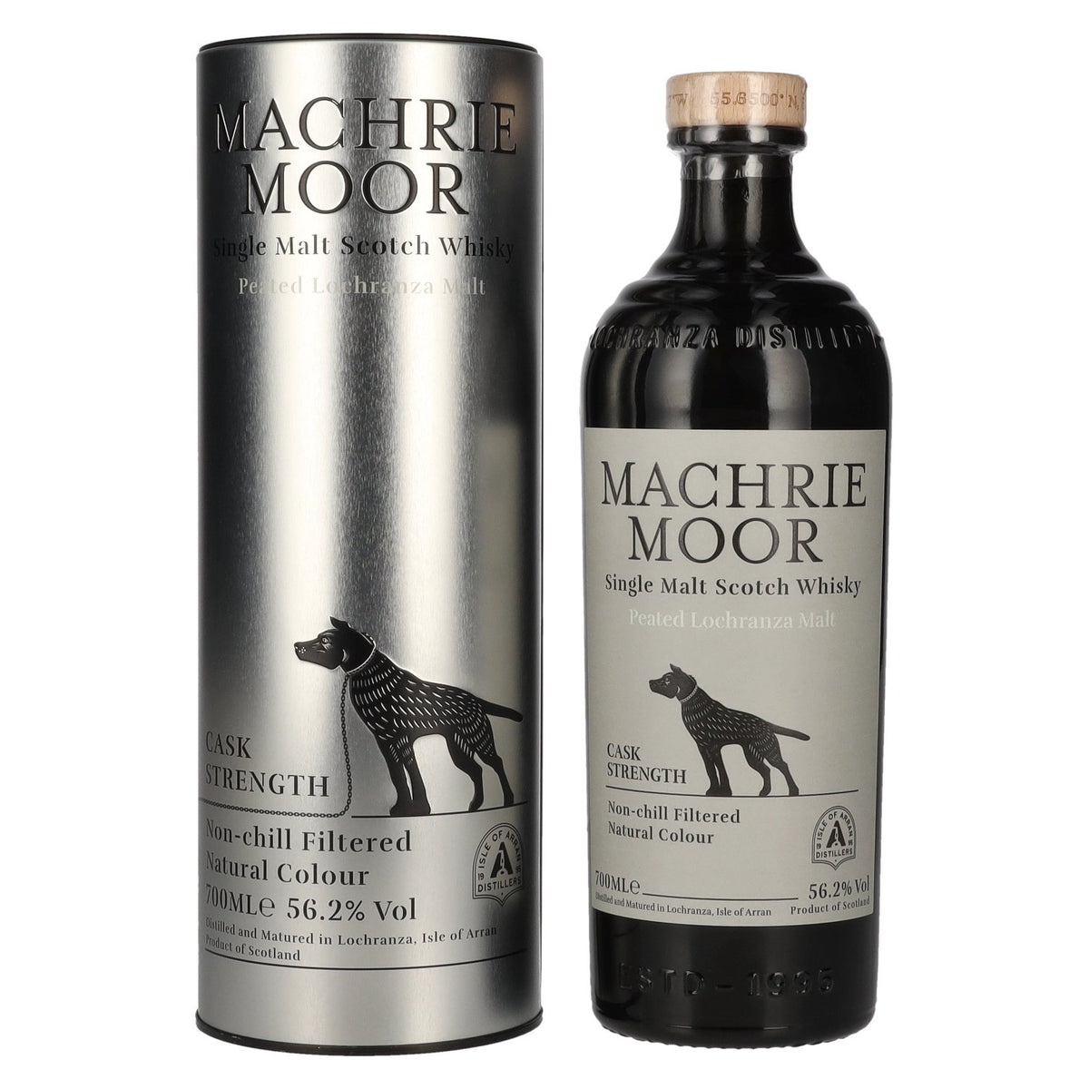 Arran MACHRIE MOOR The Peated Lochranza Malt CASK STRENGTH 56.2% vol. 0.7 l in a tin box