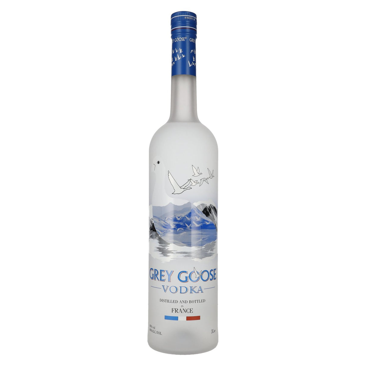 Grey Goose Vodka 40% vol. 3 l + LED-lichtsticker