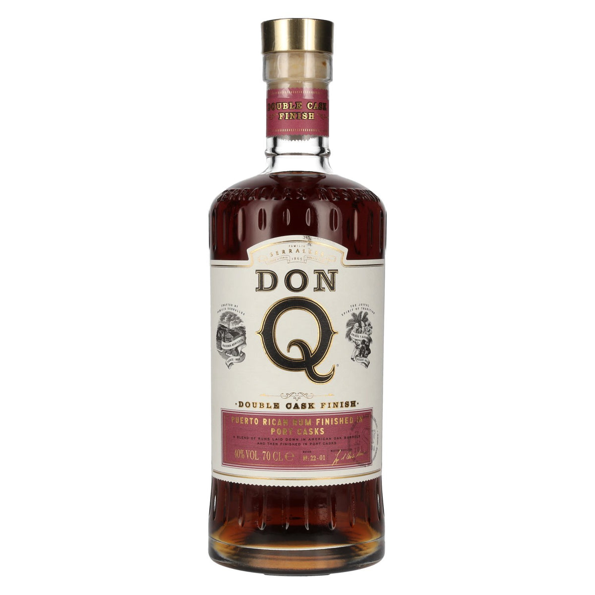 Don Q Double Cask PORT CASK FINISH Rum 40% vol. 0.7 l