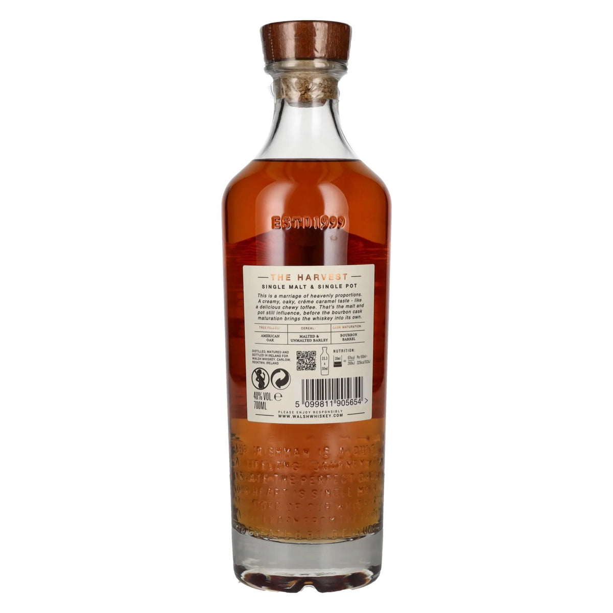 The Irishman THE HARVEST Single Malt Irish Whisky 40% ABV 0.7l