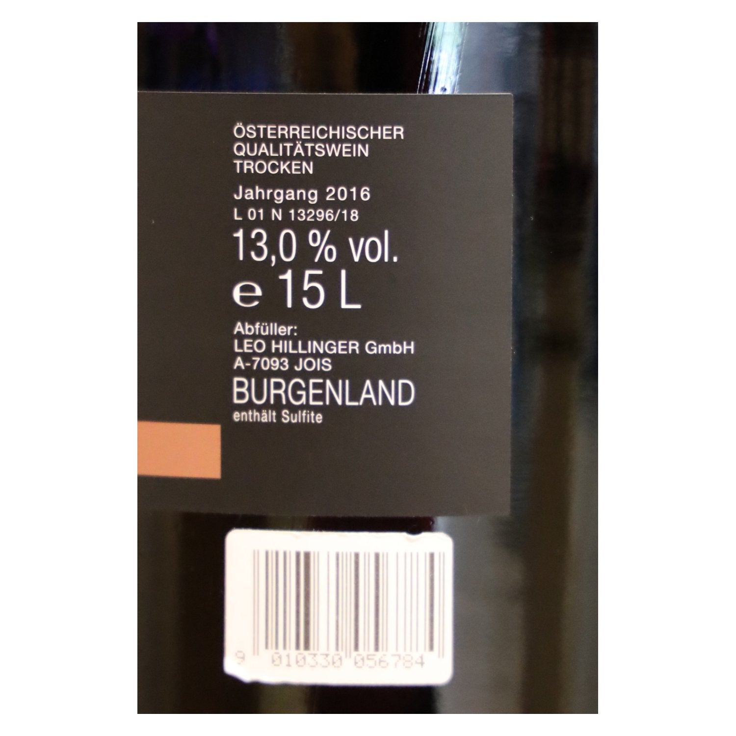 Hillinger Cabernet Sauvignon 2016 13% Vol. 15l
