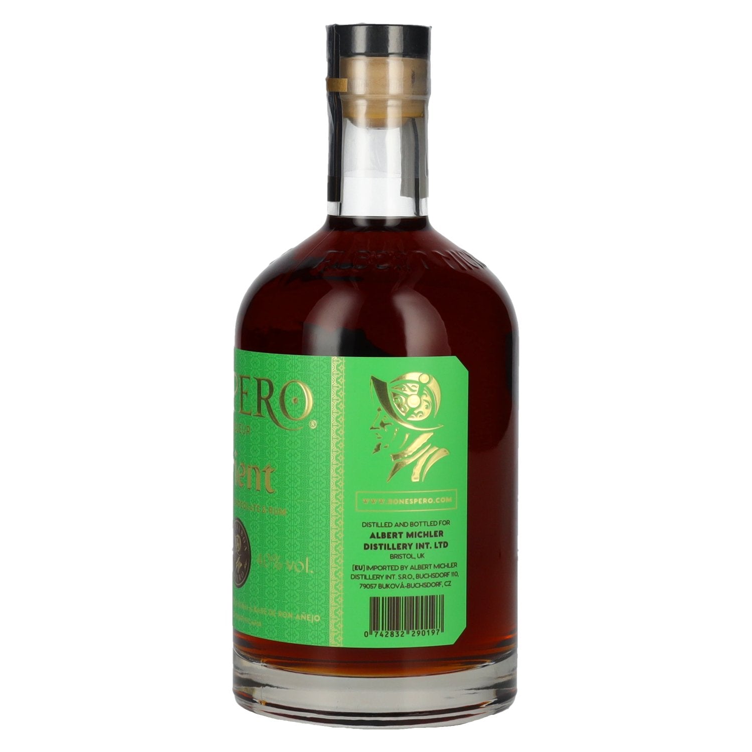 Ron Espero ORIENT Dubai Chocolade &amp; Rum Likeur 40% Vol. 0,7l