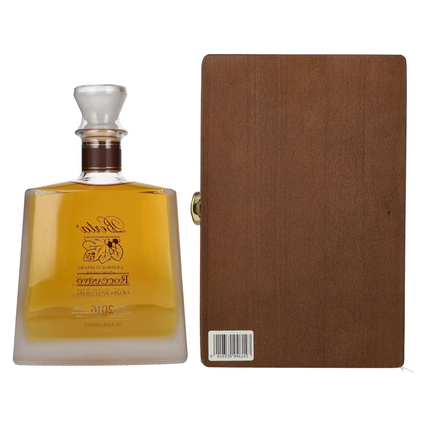 Berta Roccanivo Grappa di Berbara 2016 43% vol. 0,7l dans une caisse en bois