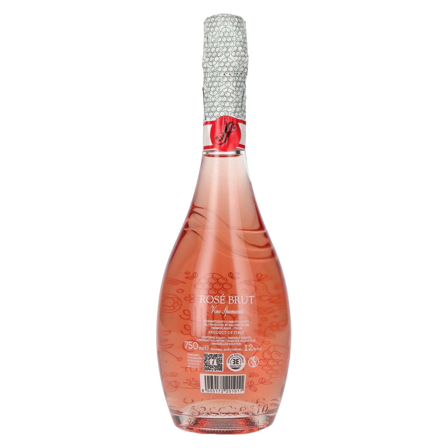 Sacchetto Spumante Mille Bolle Rosé Brut 12% vol. 0,75 l