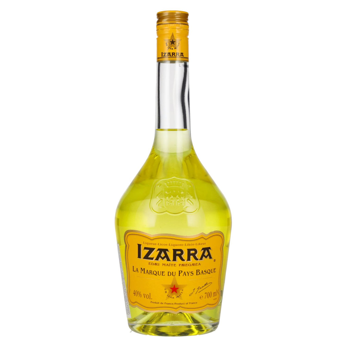 Izarra LA MARQUE DU PAYS BASQUE Geel Liqueur 40% vol. 0,7 l