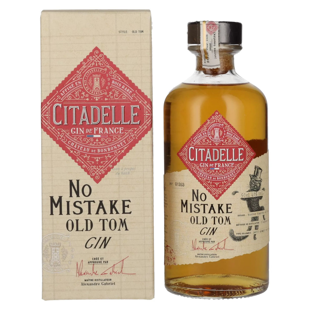Citadelle NO MISTAKE Old Tom Gin 46% vol. 0.5l in a gift box