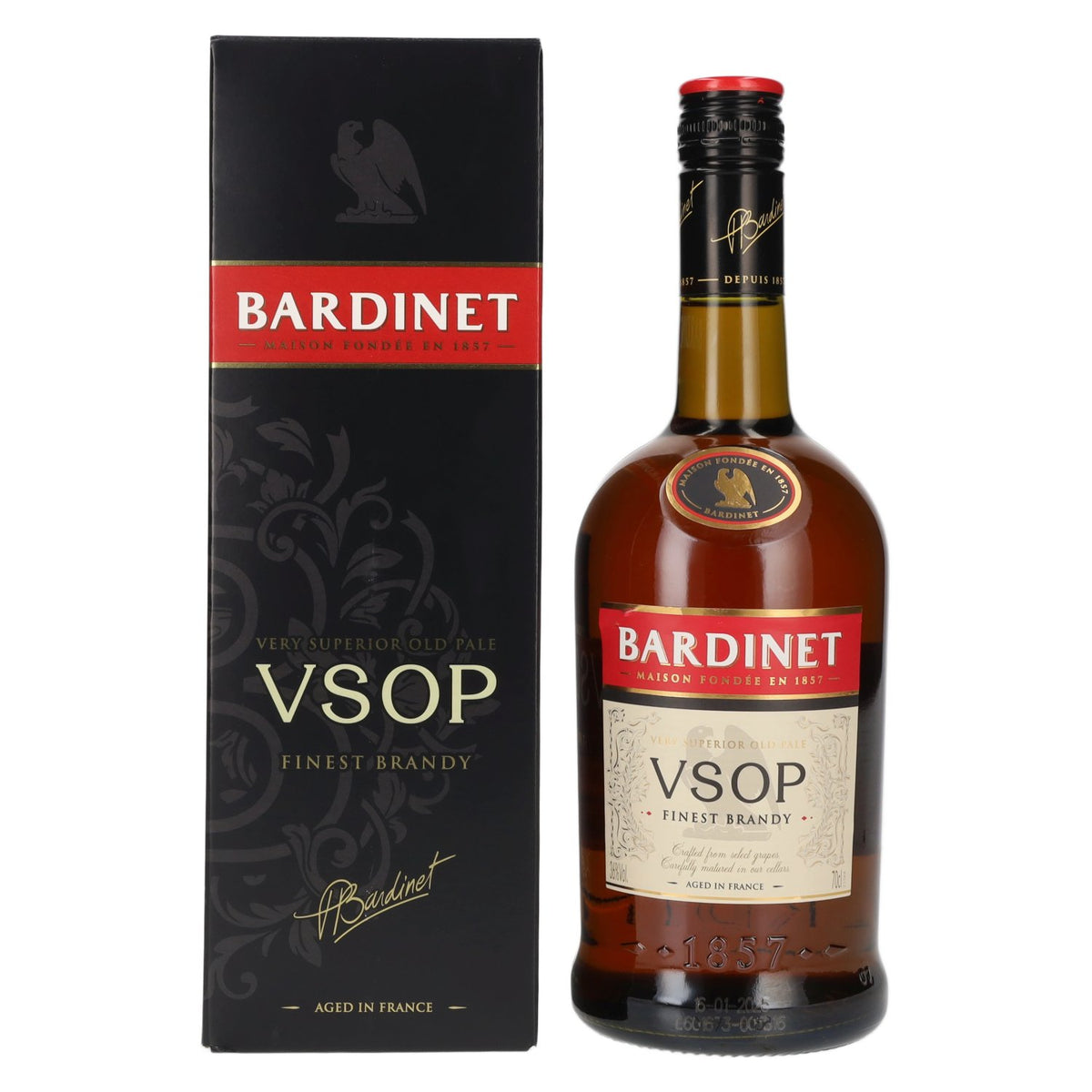 Bardinet VSOP Finest Brandy 36% vol. 0,7 l in geschenkverpakking