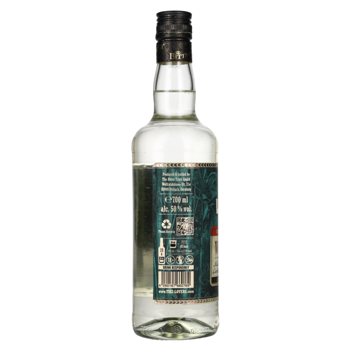 Tiki Lovers White Rum Finest Caribbean Rum 50% Vol. 0,7l