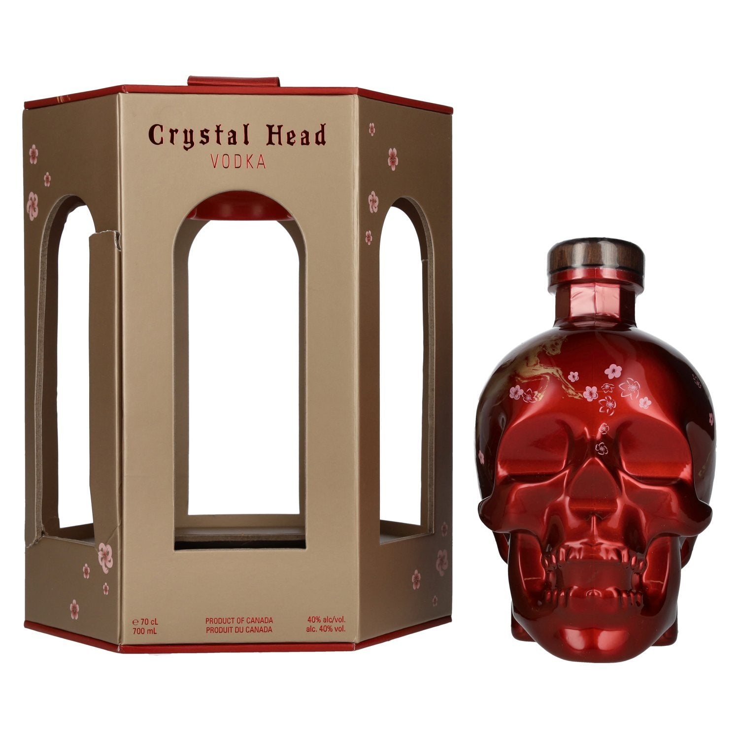 Vodka Crystal Head, édition limitée « Année lunaire du CHEVAL », 40 % vol., 0,7 l, dans un coffret cadeau