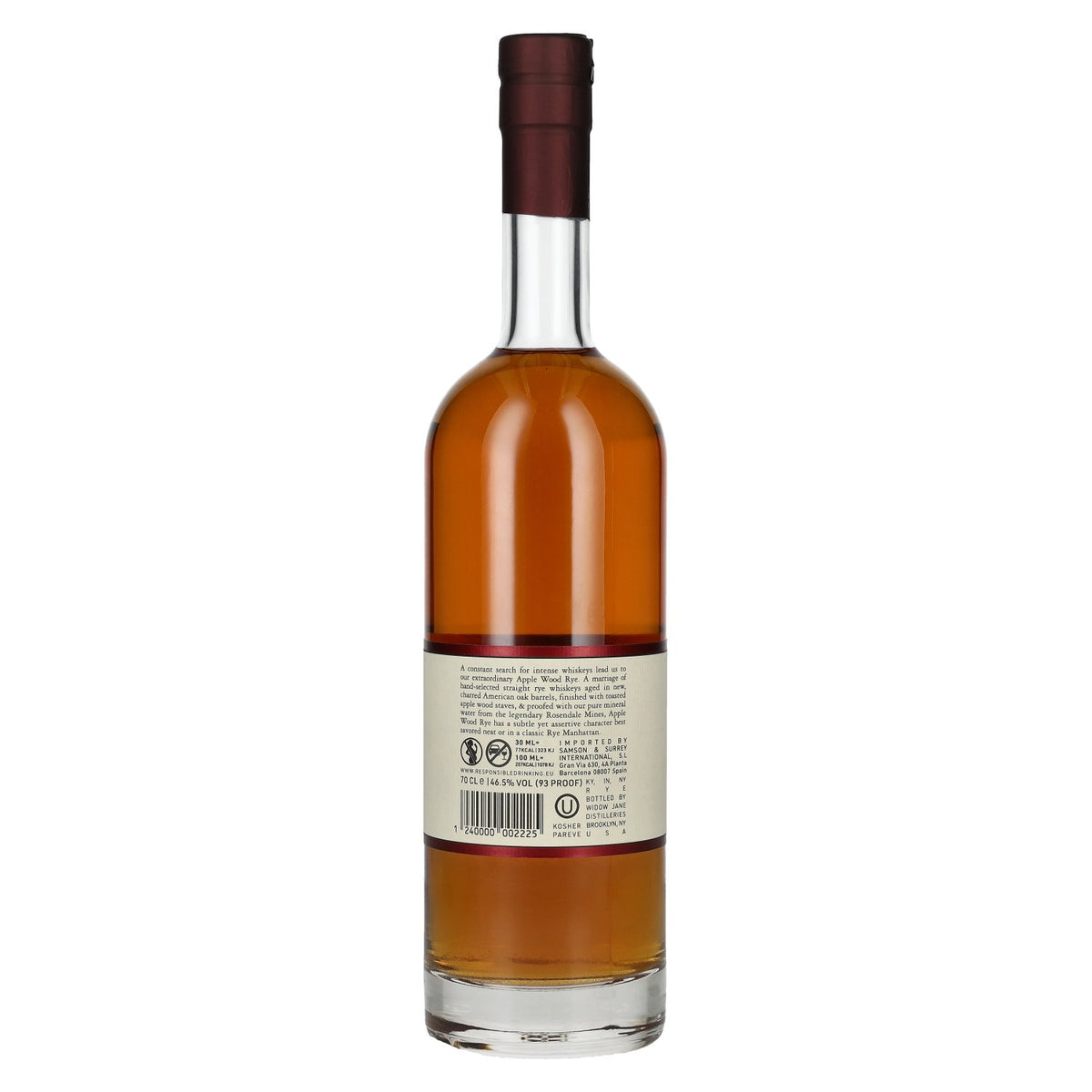 Widow Jane Rye Apple Wood Aged 46.5% vol. 0.7 l