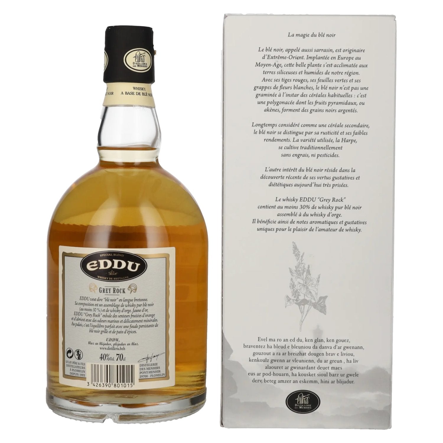 Eddu Grey Rock Special Blend Whisky 40% Vol. 0,7l in geschenkverpakking