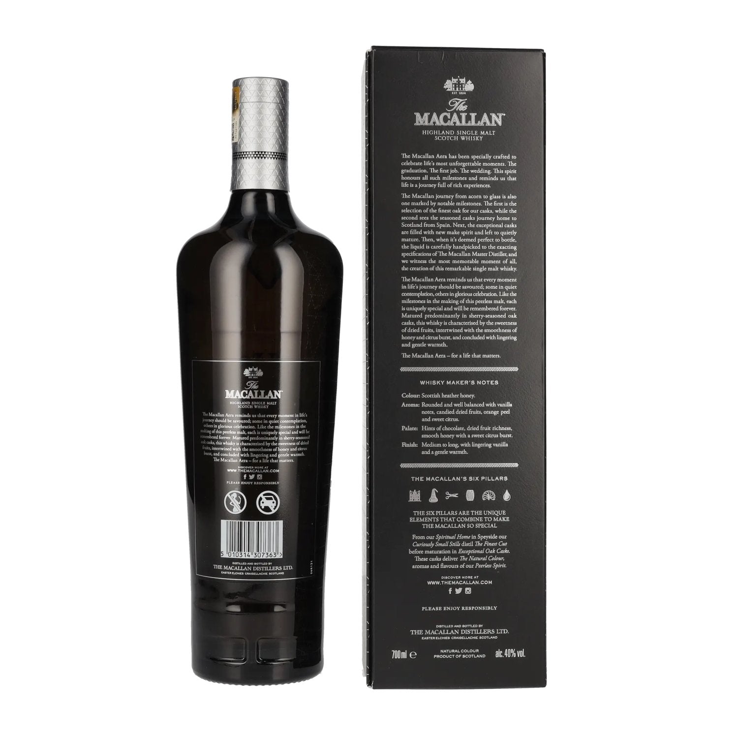 The Macallan AERA Highland Single Malt 40% Vol. 0,7l in Geschenkbox