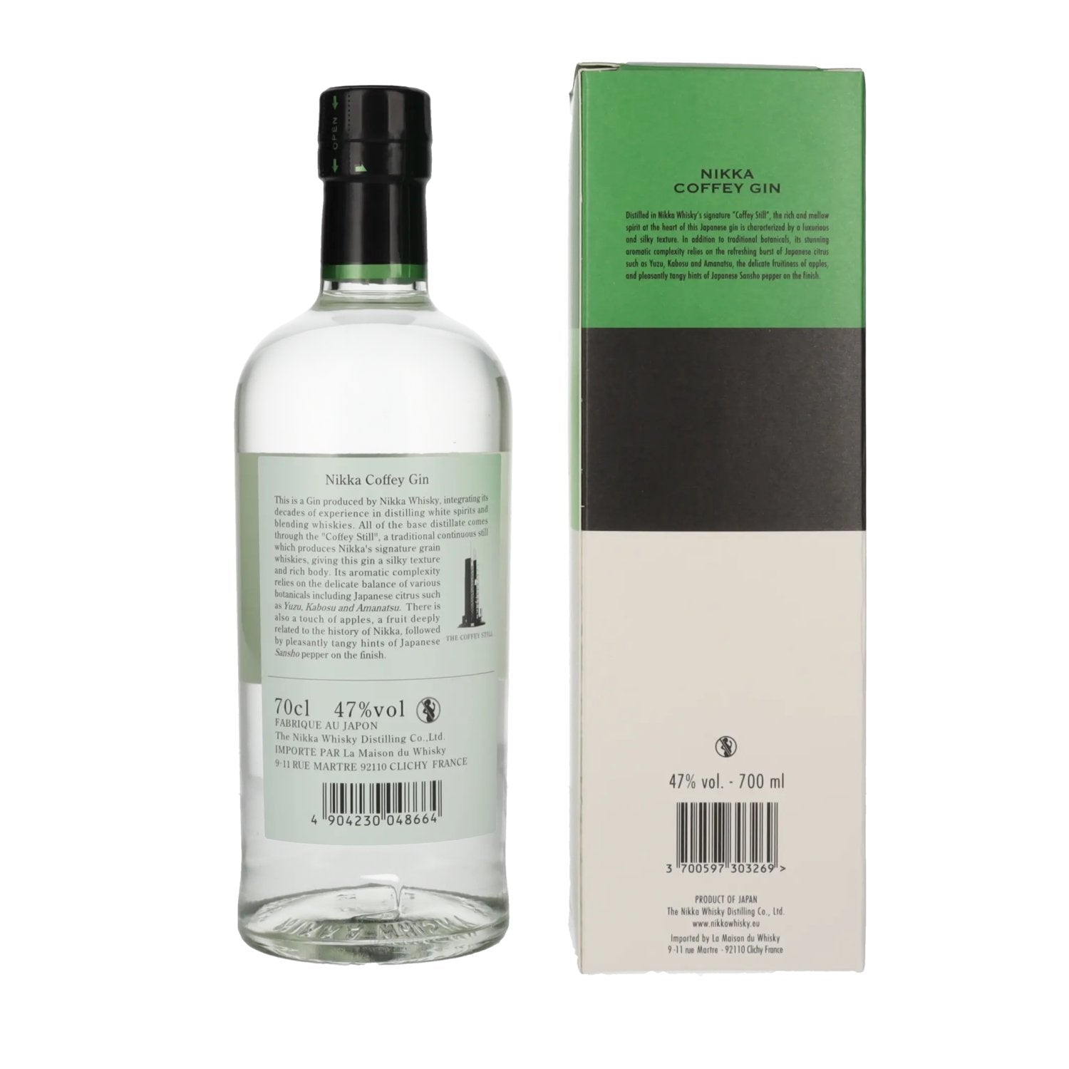 Nikka Coffey Gin 47% Vol. 0,7l in geschenkverpakking