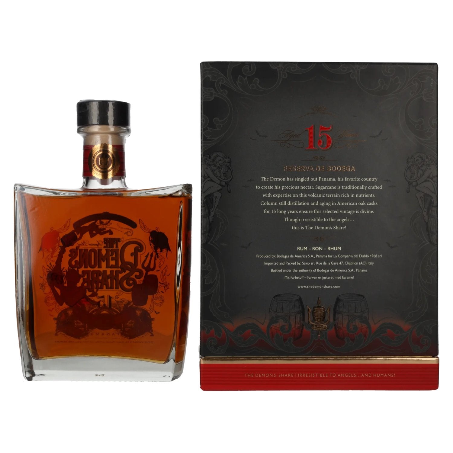 The Demon's Share 15 Years Old Spirit Drink Reserva de Bodega 43% Vol. 0,7l en coffret cadeau