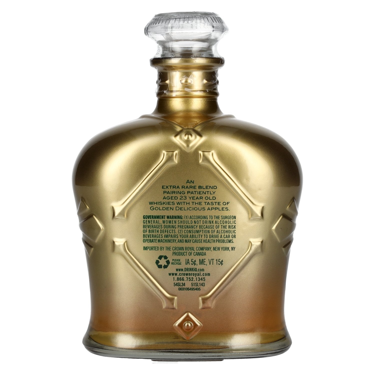 Crown Royal 23 Years Old GOLDEN APPLE gearomatiseerde whisky 40% Vol. 0,75l