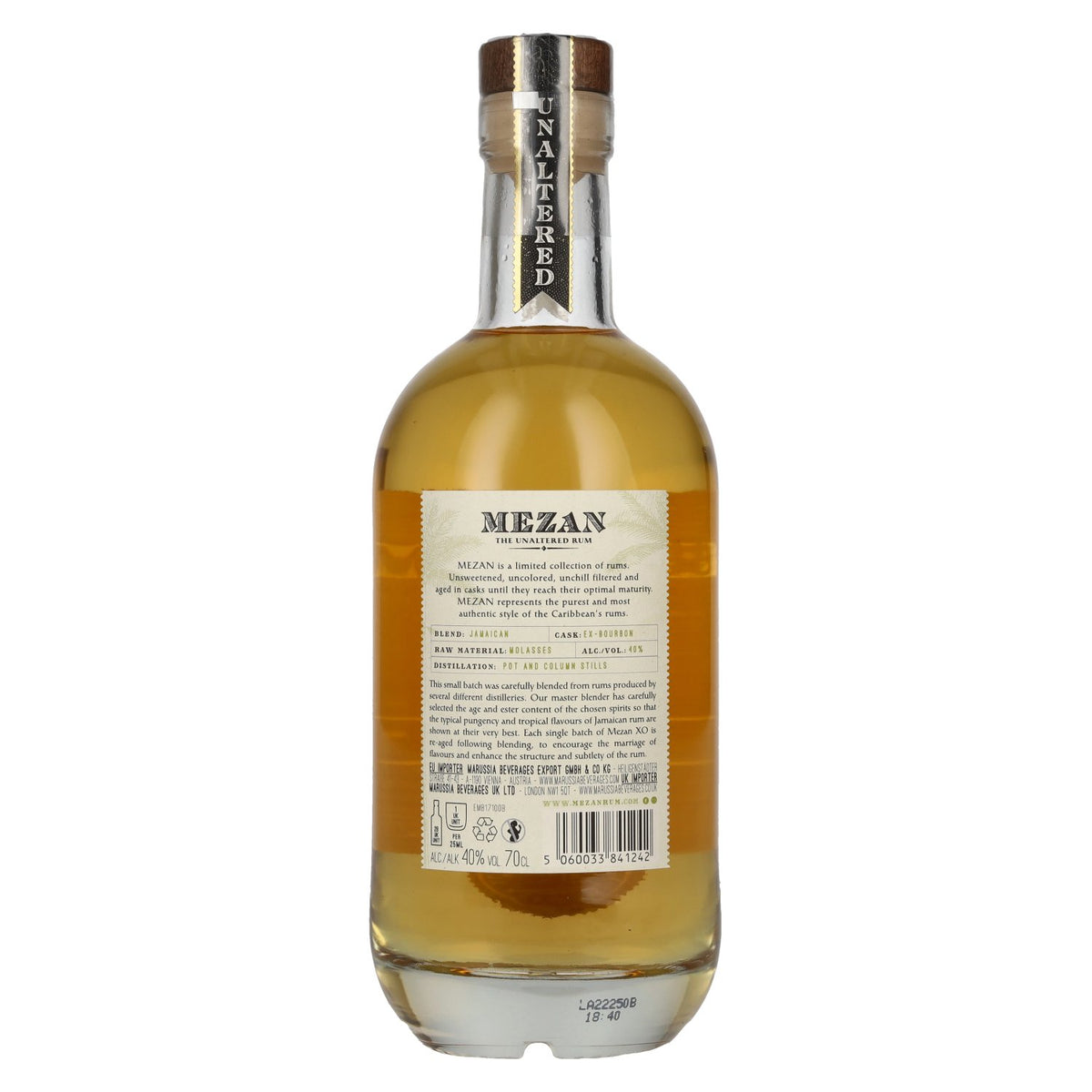 Mezan XO The Unaltered Jamaica Rum 40% vol. 0.7 l