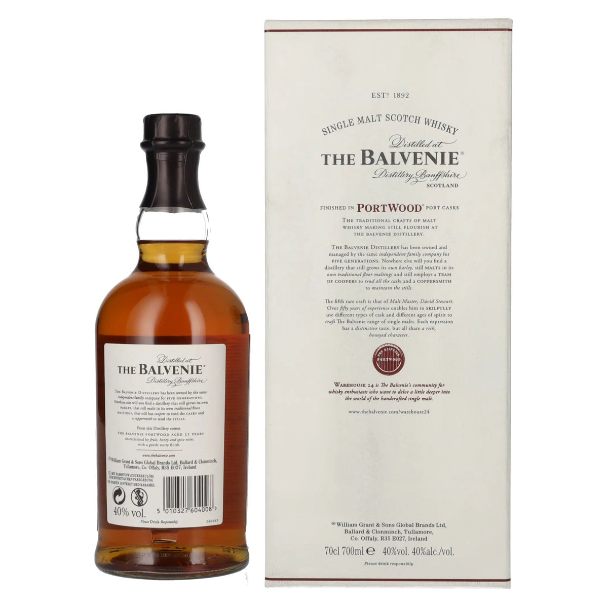 Balvenie 21 Years Old Portwood Finish 40% vol. 0,7 l in geschenkverpakking