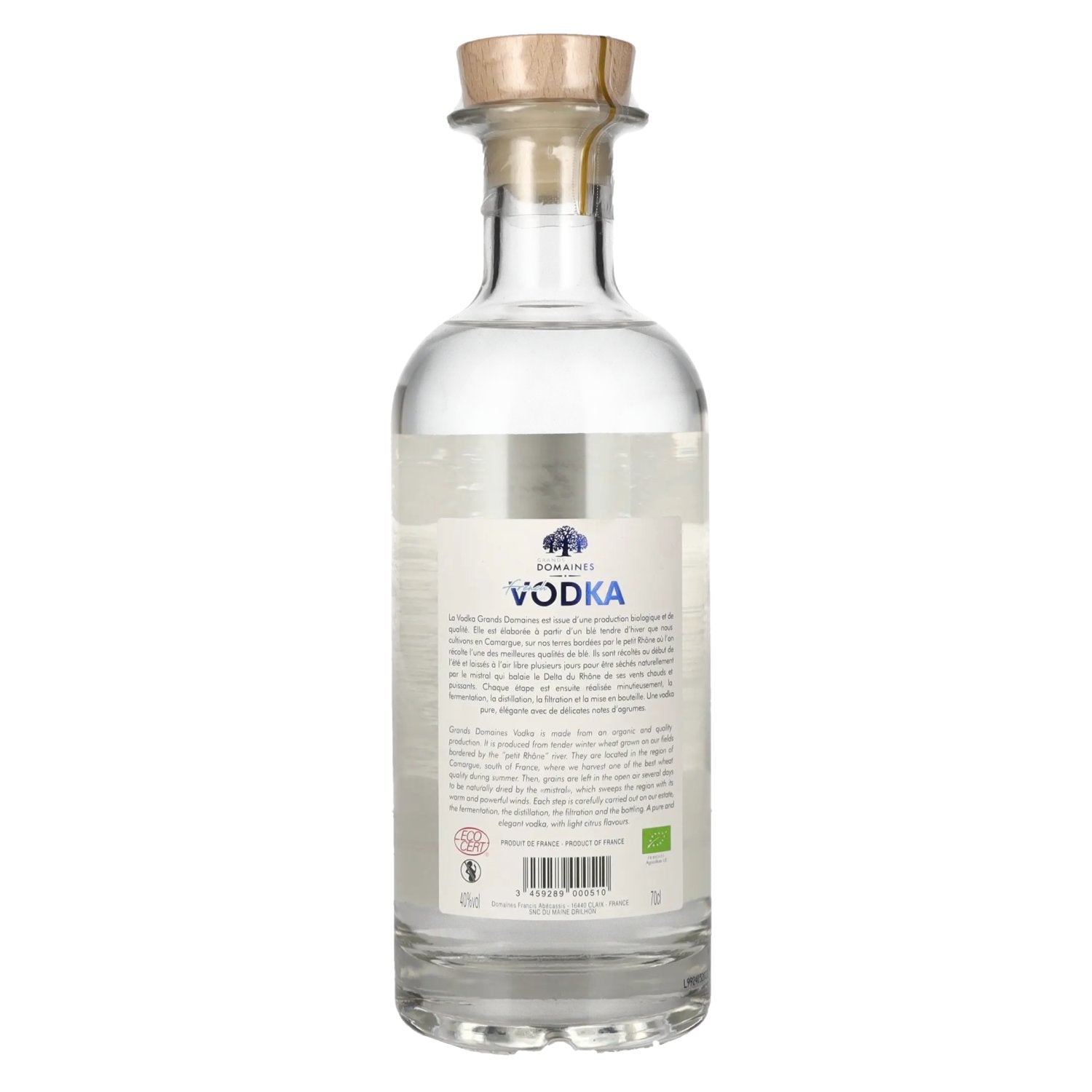 Grands Domaines Bio Franse Wodka 40% Vol. 0,7l