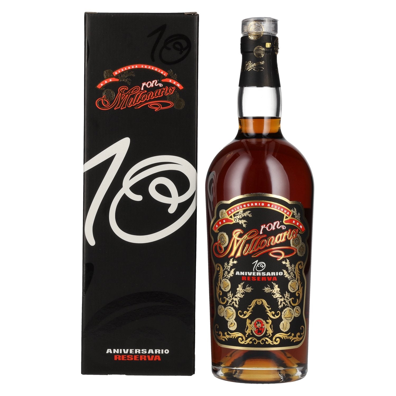 Ron Millonario 10 Aniversario Reserva 40% Vol. 0,7l in geschenkverpakking