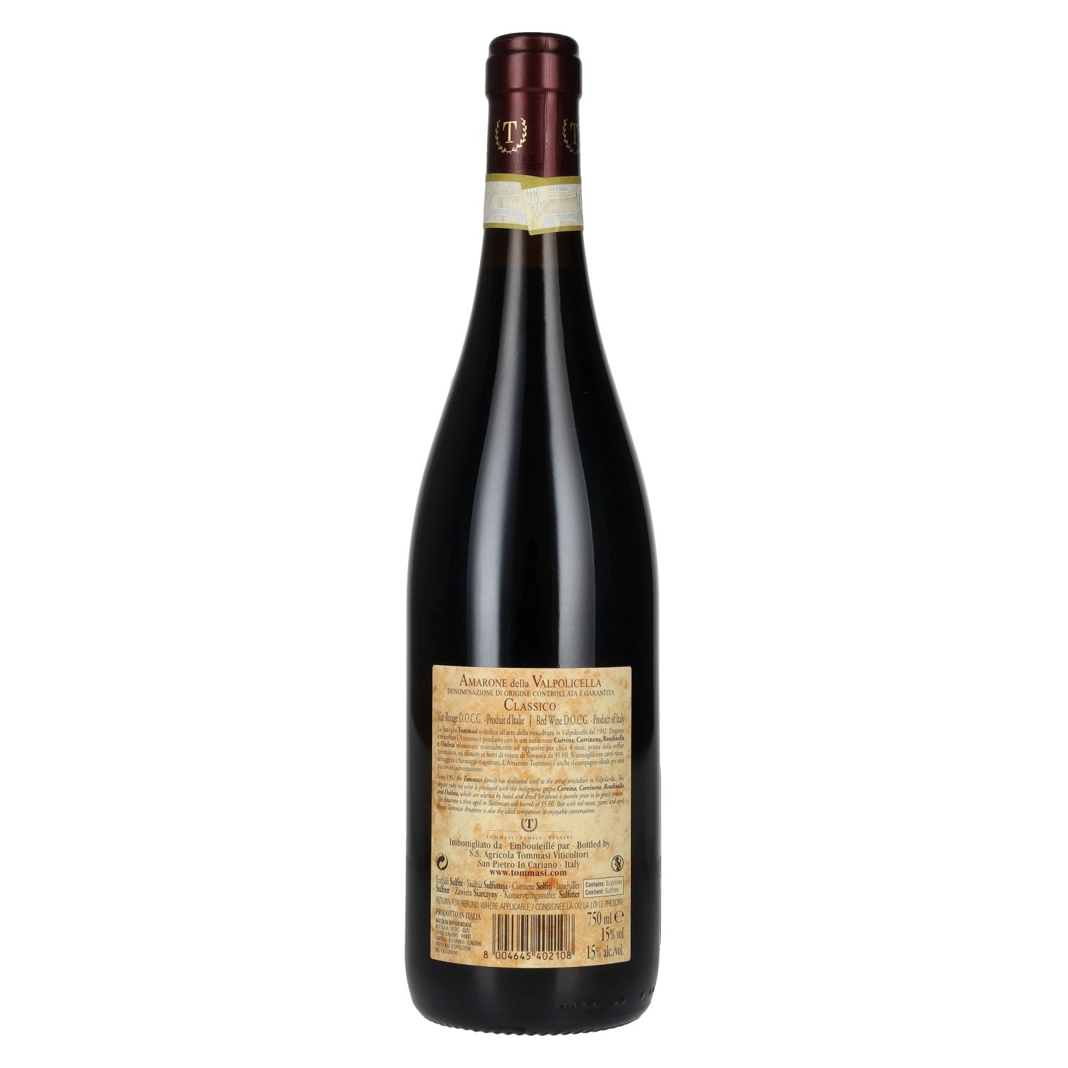 Tommasi Amarone Della Valpolicella Classico DOCG 2021 15% Vol. 0,75l