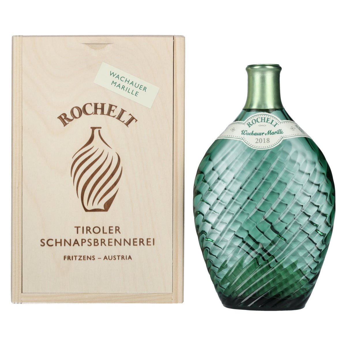 Rochelt Wachau Apricot 2018 50% vol. 0.35 l in a wooden box