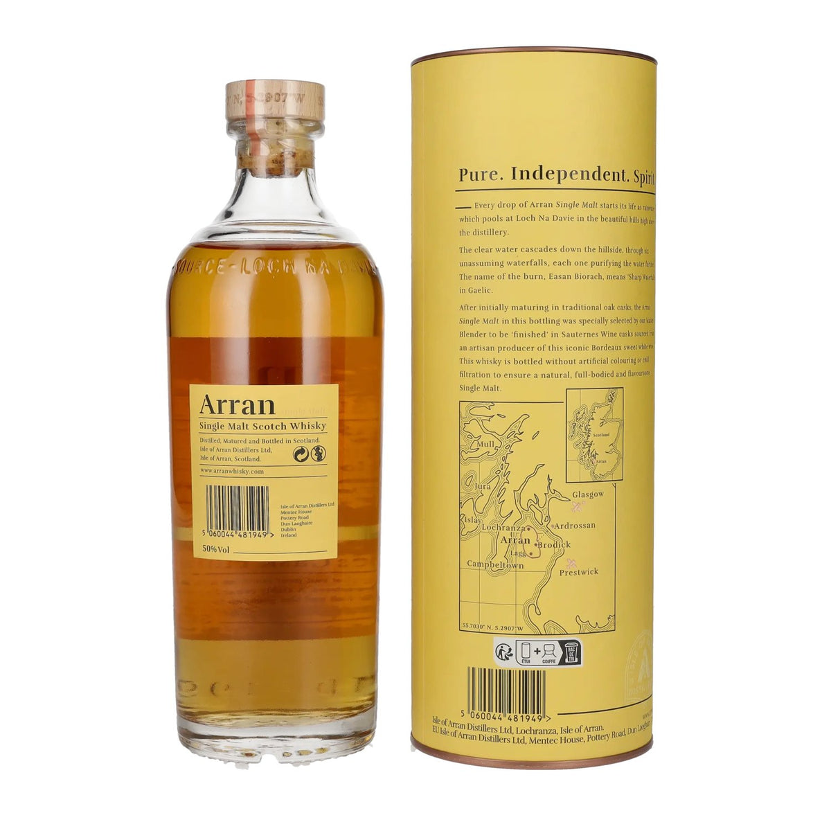 Arran Single Malt SAUTERNES CASK FINISH Single Malt Scotch Whisky 50% vol. 0,7 l in geschenkverpakking