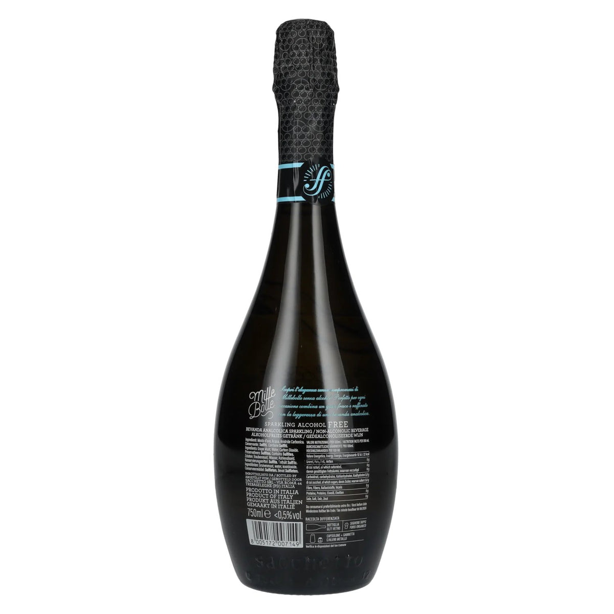 Sacchetto Mille Bolle Sparkling sans alcool 0,75 l