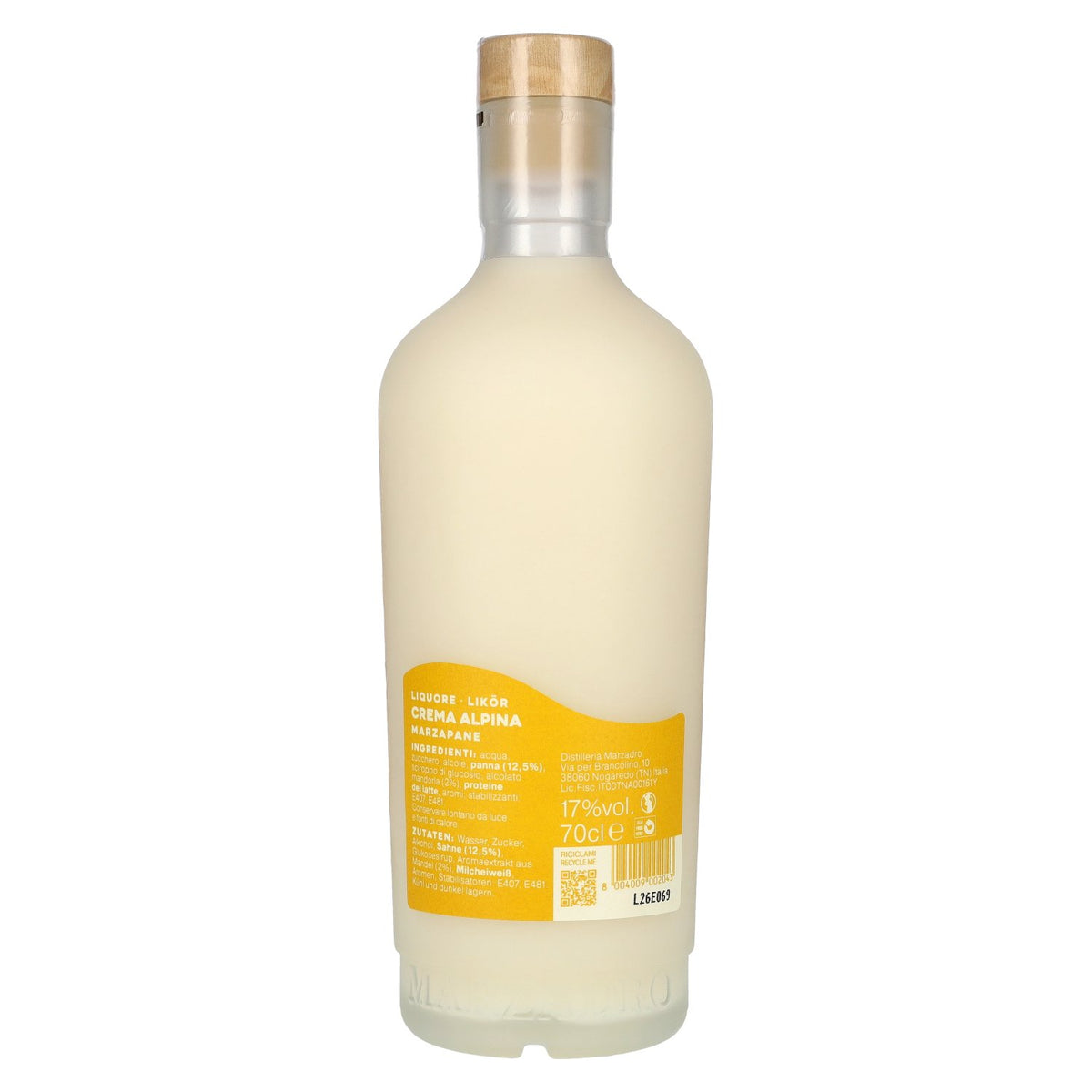 Marzadro Crema Alpina Marzapane Liqueur 17 % vol. 0,7 l
